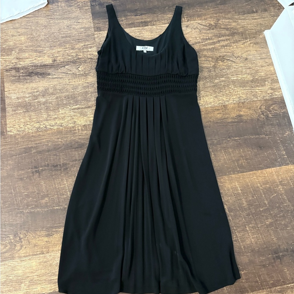 Tibi Black Sleeveless Midi Dress